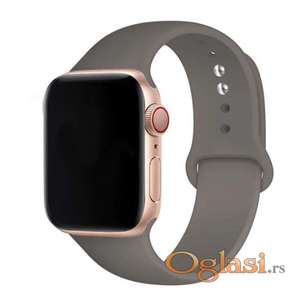 Silikonska narukvica braon Apple watch 42/44/45